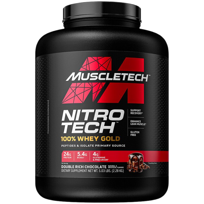 پروتئین نیتروتک وی گلد ماسل تک 2.2 کیلویی Whey Protein Nitro tech Muscletech gold