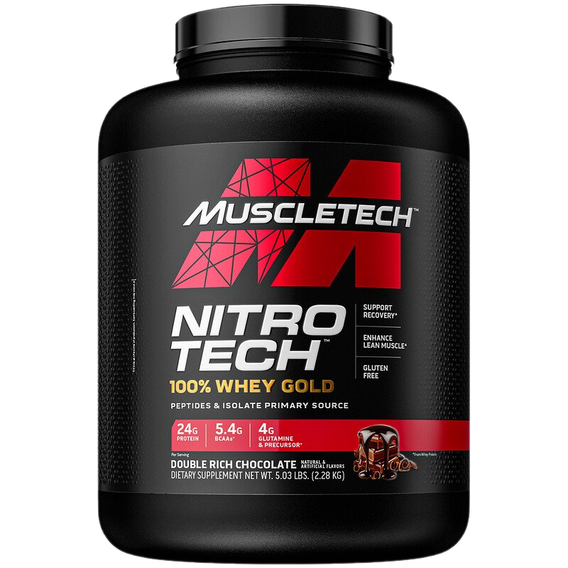 پروتئین نیتروتک وی گلد ماسل تک 2.2 کیلویی Whey Protein Nitro tech Muscletech gold