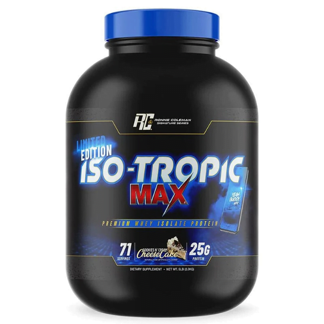 پروتئین وی ایزوله رونی کلمن 2/3 کیلو Iso-Tropic Max BLACK Edition