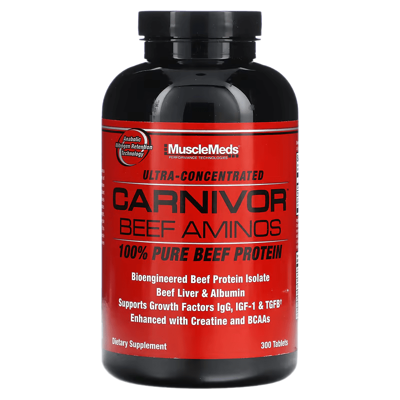 آمینو بیف کارنیور ماسل مدز 300تایی MuscleMeds Carnivor Beef Aminos