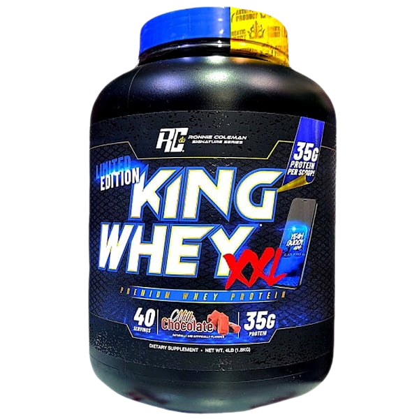 کینگ وی XXL لیمیتد ادیشن رونی کلمن 1/8 کیلویی King Whey Premium BLACK