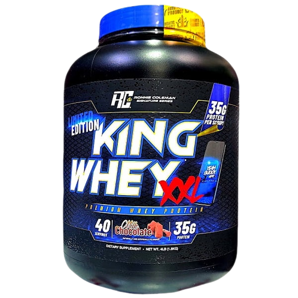 کینگ وی XXL لیمیتد ادیشن رونی کلمن 1/8 کیلویی King Whey Premium BLACK